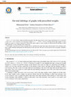 Research paper thumbnail of On total labelings of graphs with prescribed weights