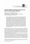 Research paper thumbnail of Acoustic differences between humorous and sincere communicative intentions