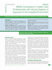 Research paper thumbnail of MRSA Colonisation in Health Care Professionals with Varying Degrees of Exposure to the Hospital Environment