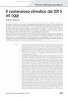 Research paper thumbnail of Il contenzioso climatico dal 2015 ad oggi