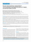 Research paper thumbnail of Echocardiographic Assessment of Pulmonary Arteries Pulsatility Index in Fontan Circulation