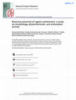 Research paper thumbnail of Bioactive potential of Lagotis cashmeriana a study on morphology phytochemicals and antioxidant activity