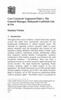 Research paper thumbnail of Case Comment: Yagnaseni Patel v. The General Manager, Mahanadi Coalfields Ltd. &amp; Ors. 2023 LiveLaw (Ori) 76