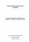 Research paper thumbnail of VII ENCONTRO VIRTUAL DO CONPEDI FILOSOFIA DO DIREITO, HERMENÊUTICA JURÍDICA E CÁTEDRA LUÍS ALBERTO WARAT JOSÉ ALCEBIADES DE OLIVEIRA JUNIOR