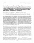 Research paper thumbnail of Genetic Diagnosis of Familial Hypercholesterolemia in a South European Outbreed Population: Influence of Low-Density Lipoprotein (LDL) Receptor Gene Mutations on Treatment Response to Simvastatin in Total, LDL, and High-Density Lipoprotein Cholesterol