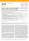 Research paper thumbnail of Premio al mejor revisor de Ecosistemas y reconocimiento a editores invitados del bienio 2021-2022