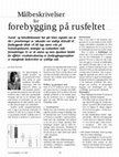 Research paper thumbnail of Målbeskrivelser for forebygging på rusfeltet