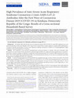 Research paper thumbnail of High Prevalence of Anti–Severe Acute Respiratory Syndrome Coronavirus 2 (Anti–SARS-CoV-2) Antibodies After the First Wave of Coronavirus Disease 2019 (COVID-19) in Kinshasa, Democratic Republic of the Congo: Results of a Cross-sectional Household-Based Survey