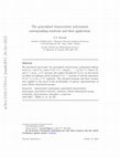 Research paper thumbnail of The generalized characteristic polynomial, corresponding resolvent and their application