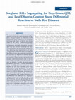 Research paper thumbnail of Sorghum RILs Segregating for Stay‐Green QTL and Leaf Dhurrin Content Show Differential Reaction to Stalk Rot Diseases