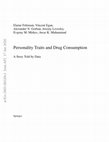 Research paper thumbnail of Personality Traits and Drug Consumption