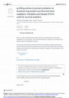 Research paper thumbnail of Killing wolves to prevent predation on livestock may protect one farm but harm neighbors: Variables and Sample STATA code for survival analytics v1 (protocols.io.j2rcqd6)