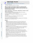 Research paper thumbnail of Effect of organic and inorganic nitrates on cerebrovascular pulsatile power transmission in patients with heart failure and preserved ejection fraction