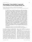 Research paper thumbnail of Neuropeptide Y bioavailability is suppressed in the hindlimb of female Sprague-Dawley rats