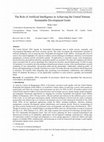 Research paper thumbnail of The Role of Artificial Intelligence in Achieving the United Nations  Sustainable Development Goals