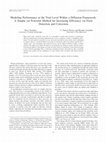 Research paper thumbnail of Modeling performance at the trial level within a diffusion framework: A simple yet powerful method for increasing efficiency via error detection and correction