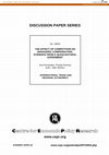 Research paper thumbnail of The Effect of Competition on Managers Compensation: Evidence from a Quasi-Natural Experiment