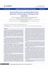 Research paper thumbnail of Towards Bioactive Containing Restorative Materials: From Design to Testing In vitro Approach