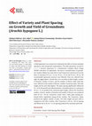 Research paper thumbnail of Effect of Variety and Plant Spacing on Growth and Yield of Groundnuts (&amp;lt;i&amp;gt;Arachis hypogaea&amp;lt;/i&amp;gt; L.)