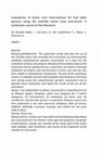 Research paper thumbnail of Evaluations of Home Care Interventions for Frail Older Persons Using the interRAI Home Care Instrument: A Systematic Review of the Literature