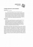 Research paper thumbnail of A Dialogic Approach to Online Facilitation