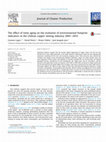 Research paper thumbnail of The effect of mine aging on the evolution of environmental footprint indicators in the Chilean copper mining industry 2001–2015