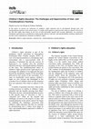 Research paper thumbnail of Children's Rights Education: The Challenges and Opportunities of Inter- and Transdisciplinary Teaching