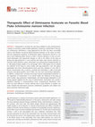 Research paper thumbnail of Therapeutic Effect of Diminazene Aceturate on Parasitic Blood Fluke Schistosoma mansoni Infection