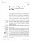 Research paper thumbnail of Simulation of the Dynamics of Primary Immunodeficiencies in B Cells