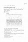 Research paper thumbnail of Araştırma Makalesi / Research Article Financial Support of the Kazakhs to Türkiye in the First World War / Nurzhigit Abdukadyrov/ Bayan Assanova/ Aigerim Akynova/ bilig Türk Dünyası Sosyal Bilimler Dergisi 110