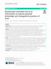 Research paper thumbnail of Randomised controlled trial of an intervention to improve parental knowledge and management practices of fever