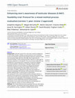 Research paper thumbnail of Enhancing men's awareness of testicular diseases (E-MAT) feasibility trial: Protocol for a mixed method process evaluation