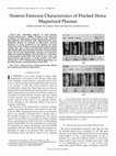 Research paper thumbnail of Neutron Emission Characteristics of Pinched Dense Magnetized Plasmas