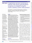 Research paper thumbnail of Longitudinal outcome monitoring in patients with chronic gastroduodenal symptoms investigated using the Gastric Alimetry system: study protocol