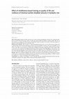 Research paper thumbnail of Effect of mindfulness-based training on quality of life and resilience of chemical warfare disabled veterans in Sardasht, Iran