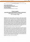 Research paper thumbnail of Prawne aspekty przyrodniczego wykorzystania osadów ściekowych