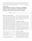 Research paper thumbnail of Cohort Profile: Cohort of Norway (CONOR)