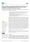 Research paper thumbnail of Effect of Organic or Inorganic Fertilization on Microbial Flake Production in Integrated Cultivation of Ulva lactuca with Oreochromis niloticus and Penaeus vannamei