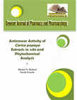 Research paper thumbnail of Anticancer Activity of Carica papaya Extracts in vito and Phytochemical Analysis