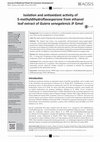 Research paper thumbnail of Isolation and antioxidant activity of 5-methyldihydroflavasperone from ethanol leaf extract of Guiera senegalensis JF Gmel