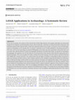 Research paper thumbnail of LiDAR Applications in Archaeology: A Systematic Review