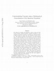 Research paper thumbnail of Contextualizing concepts using a mathematical generalization of the quantum formalism