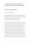 Research paper thumbnail of The Airports Commission, the Dilemmas of Political Leadership and the Third Runway at Heathrow Airport