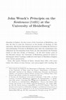 Research paper thumbnail of John Wenck’s Principia on the Sentences (1431) at the University of Heidelberg, in M. Brînzei & W.O. Duba (ed.), Principia on the Sentences of Peter Lombard. Exploring an Uncharted Scholastic Philosophical Genre Across Europe (Studia Sententiarum 7), Brepols, Turnhout 2024, vol. II, pp. 159-235