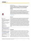 Research paper thumbnail of Gender Difference in Relationship between Health-Related Quality of Life and Work Status