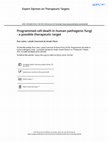 Research paper thumbnail of Programmed cell death in human pathogenic fungi – a possible therapeutic target