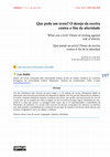 Research paper thumbnail of Que pode um texto? O desejo da escrita contra o fim da alteridade