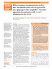 Research paper thumbnail of Effectiveness, treatment durability, and treatment costs of canagliflozin and glucagon-like peptide-1 receptor agonists in patients with type 2 diabetes in the USA