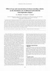 Research paper thumbnail of Effect of type and concentration of release-retarding vehicles on the dissolution rate of diltiazem hydrochloride from liquisolid compact