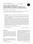 Research paper thumbnail of Impact of patient education and self-management on morbidity in asthmatics and patients with chronic obstructive pulmonary disease